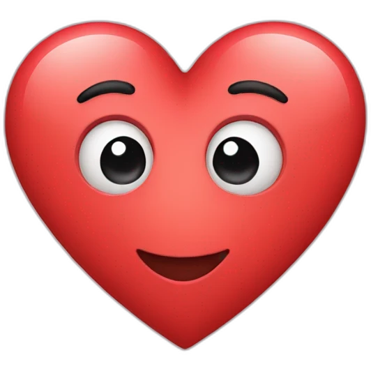 Heart with face  emoji