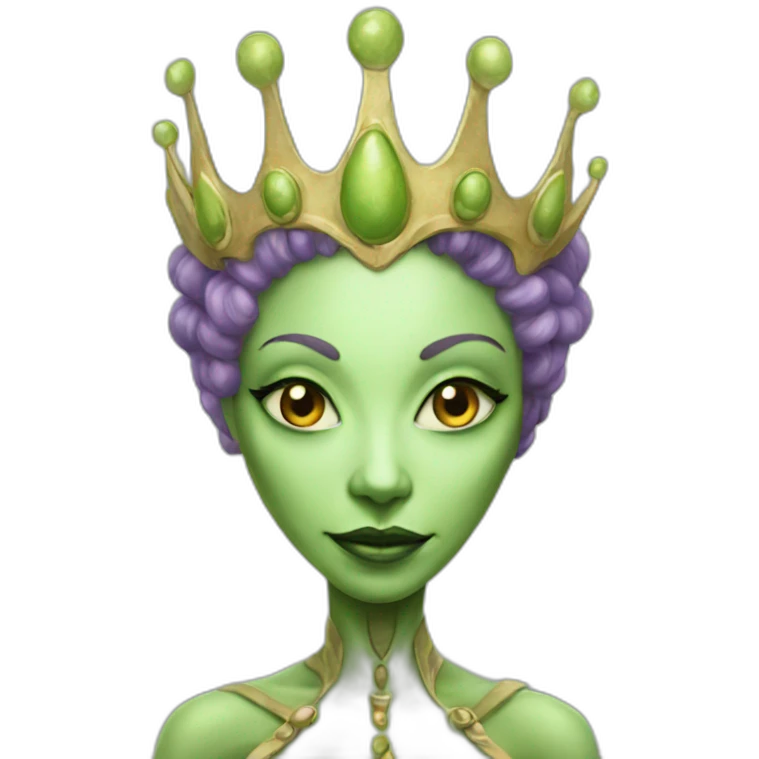 Queen alien  emoji