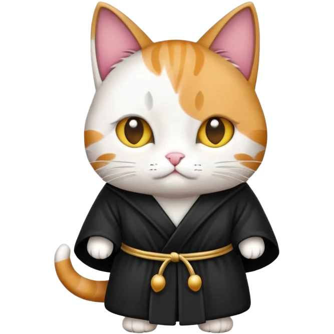 Cat with black robe  emoji