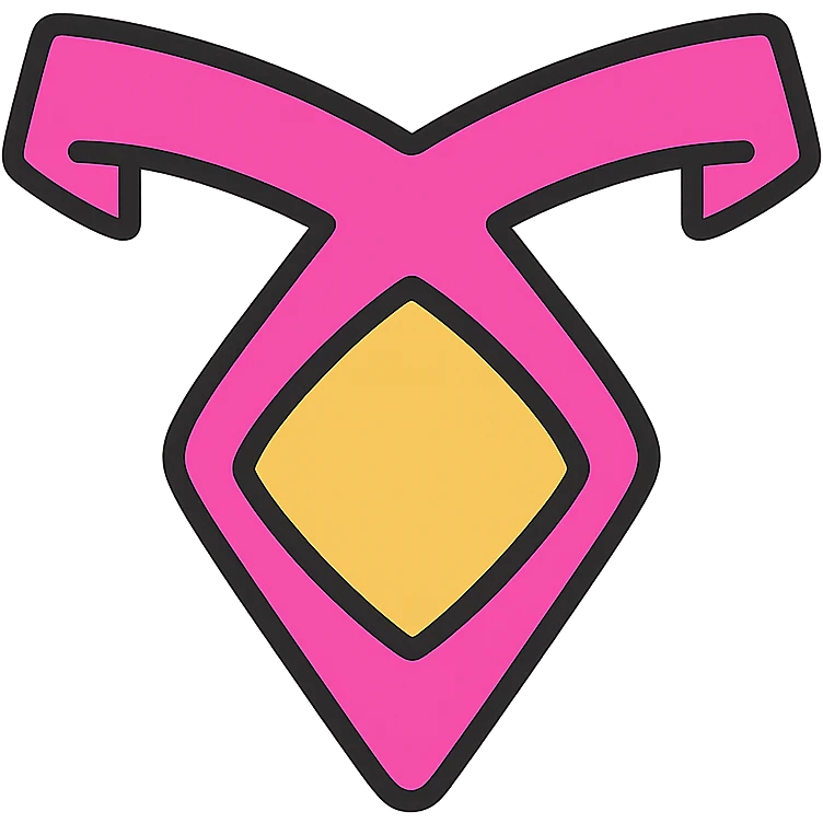 parabatai rune, flat icon style, geometric, easy to identify emoji