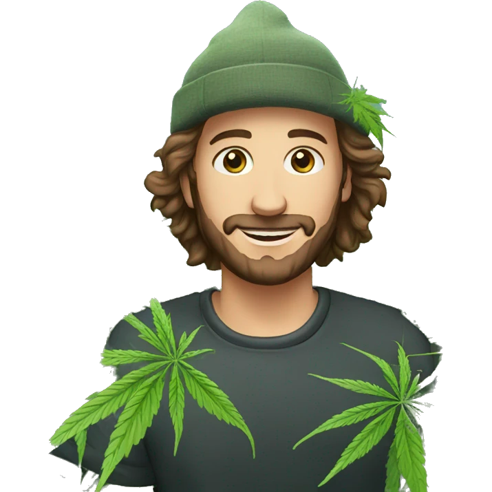 Bauer auf Cannabis Feld  emoji