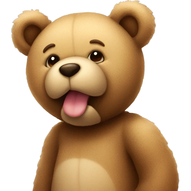 Teddy Bear sends a kiss emoji