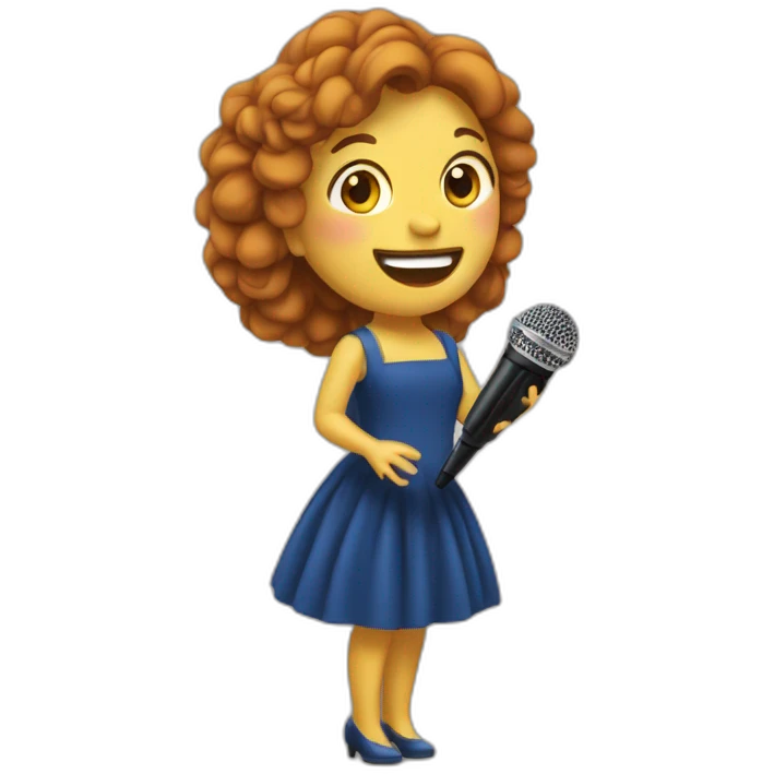 Lucia galán pimpinela singing  emoji