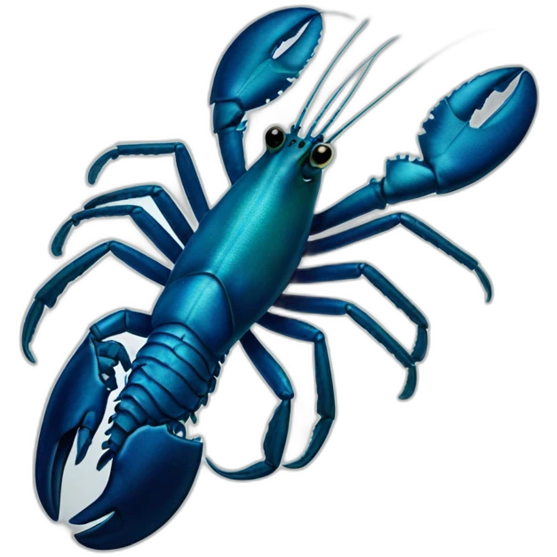 realistic blue lobster emoji