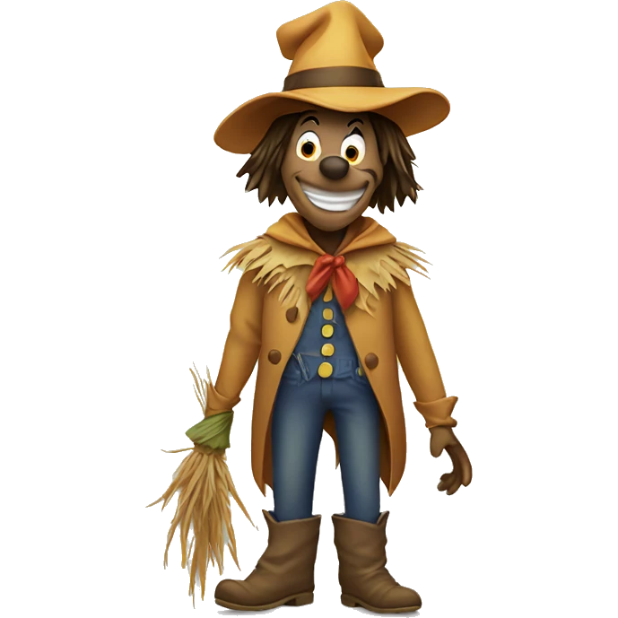 Disney goofy dressed as a scarecrow  emoji