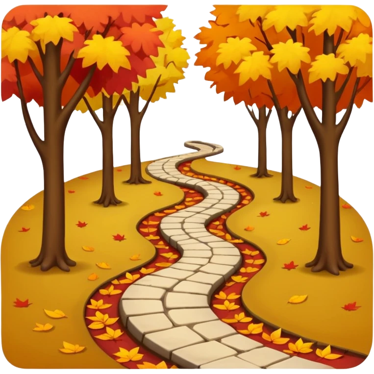 park in autumn emoji