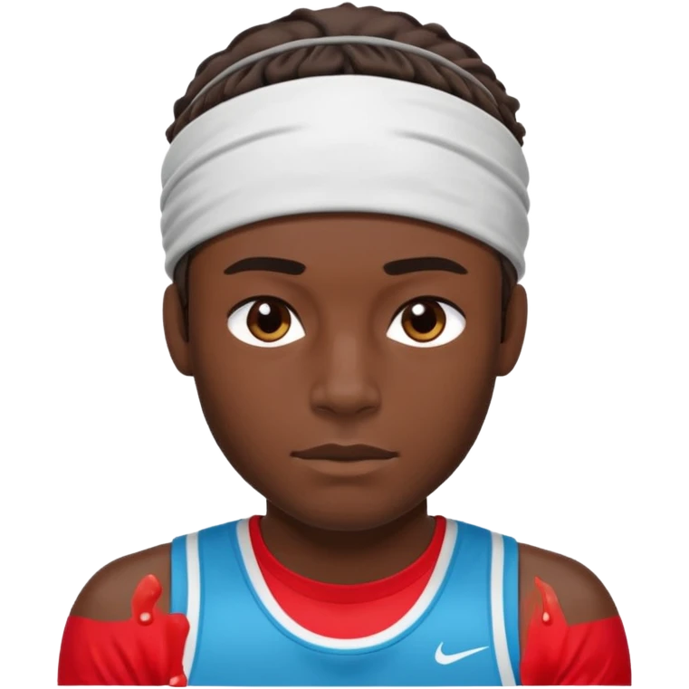 male athelete with headband emoji