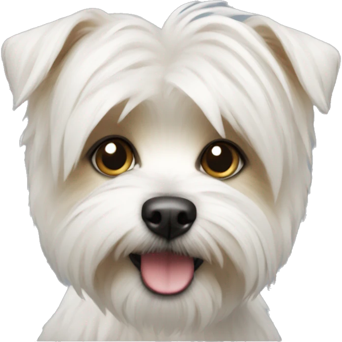 White morkie emoji