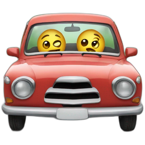 Car qui fait coucou emoji