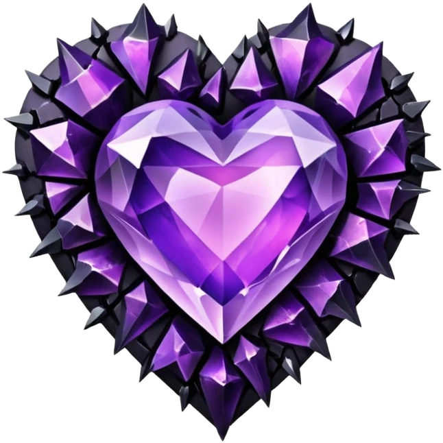 heart with gothic crystal shards emoji