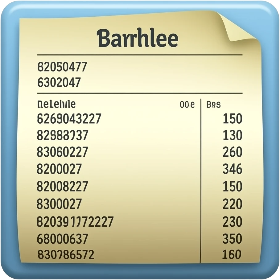 blue yellow Receipt / bill inspired by Barbie colour pallete emoji