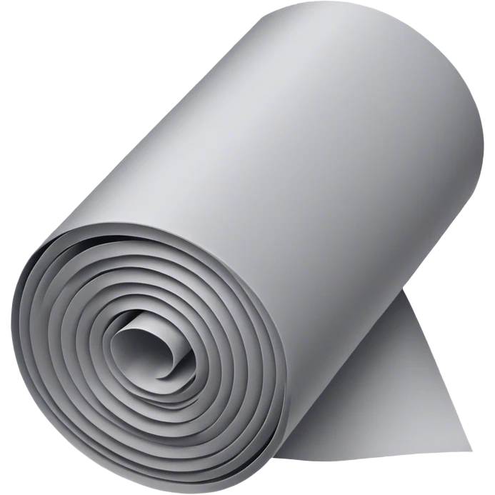 Rolled up gray paper  emoji
