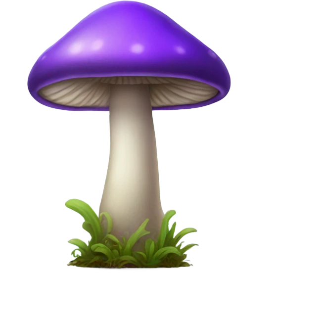 purple mushroom  emoji