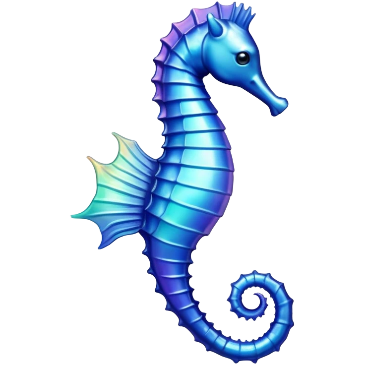 blue seahorse emoji