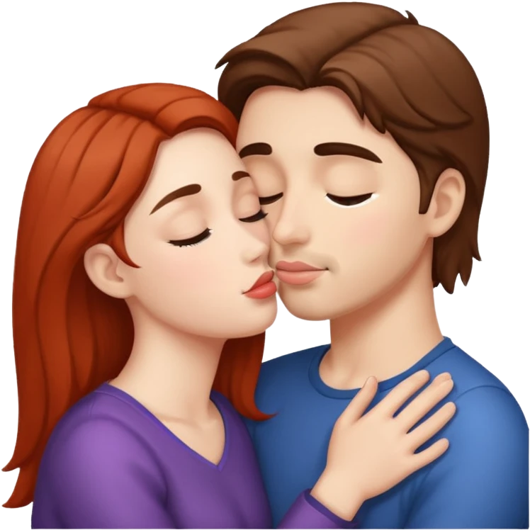Kissing someone on the cheek emoji