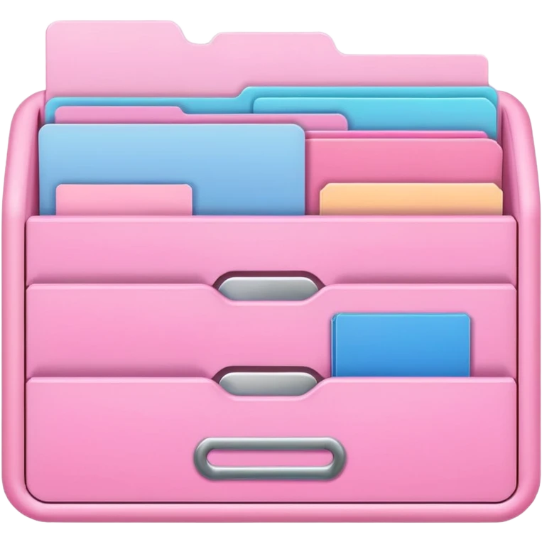 pink app drawer folder emoji