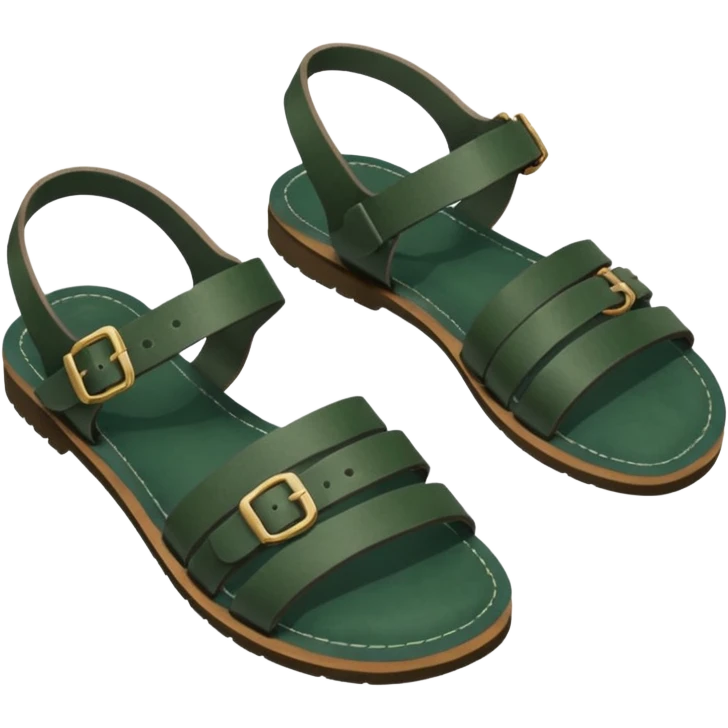 dark green sandals emoji