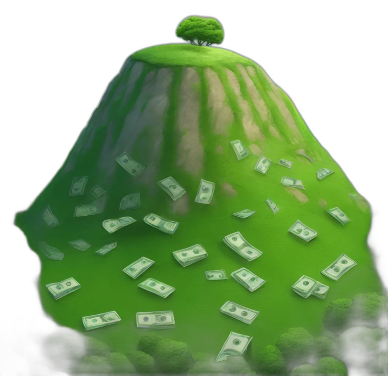 Money hill emoji
