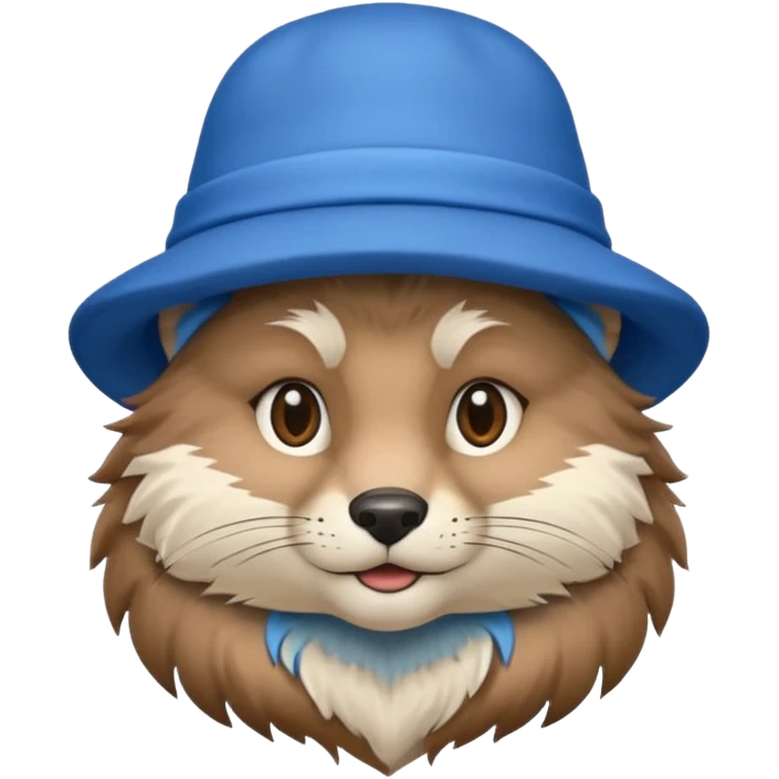 blue hat animal emoji