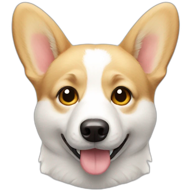 White corgi emoji
