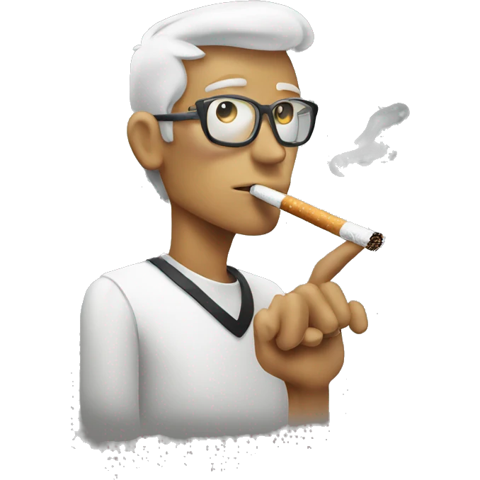 smoking a cigarette emoji