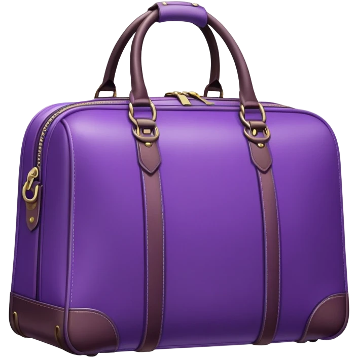 purple travel bag emoji