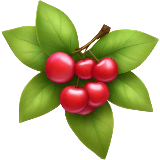 Pink bow with cherries emoji