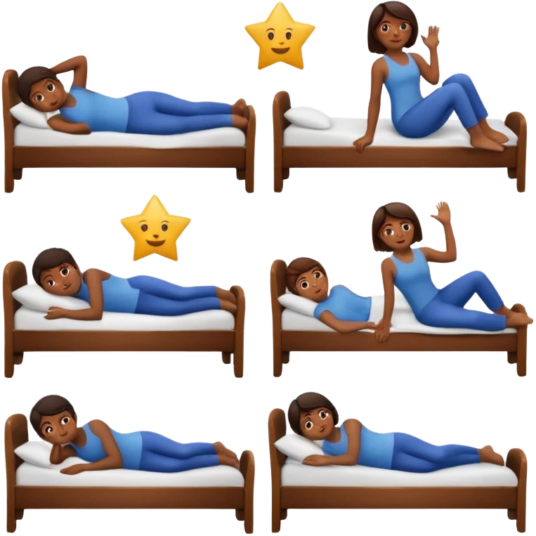 craeate me a series of emojis for those excersises:

Nose
Sit
Lay down
Spin
Focus
Drop
Walk next to me emoji