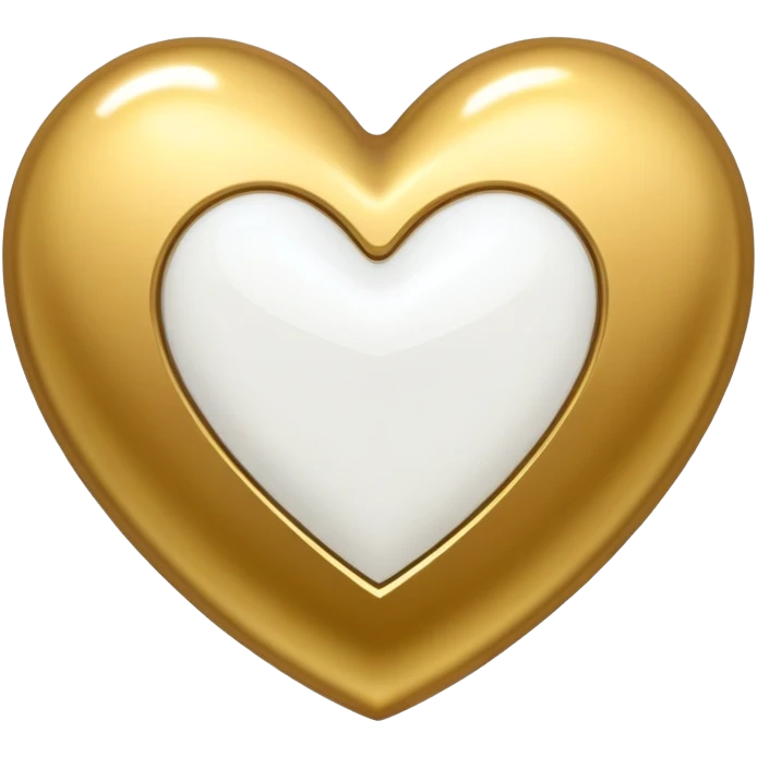 heart fully repaired sealed with gold no visible cracks emoji