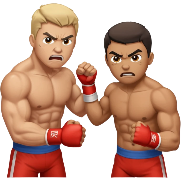 dos personas peleando emoji
