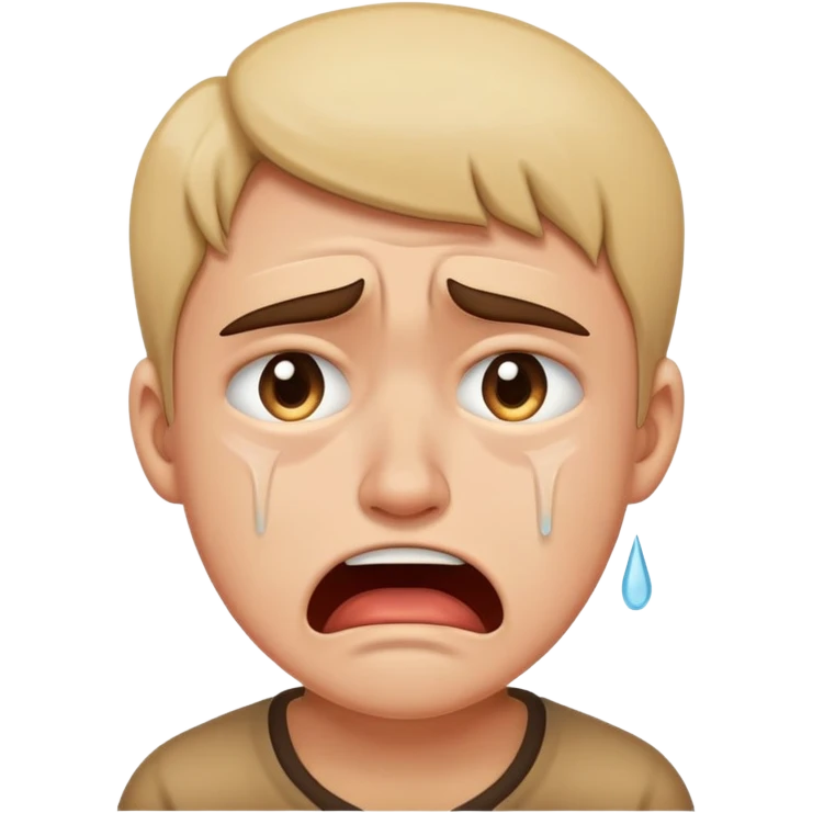 Mad face crying emoji