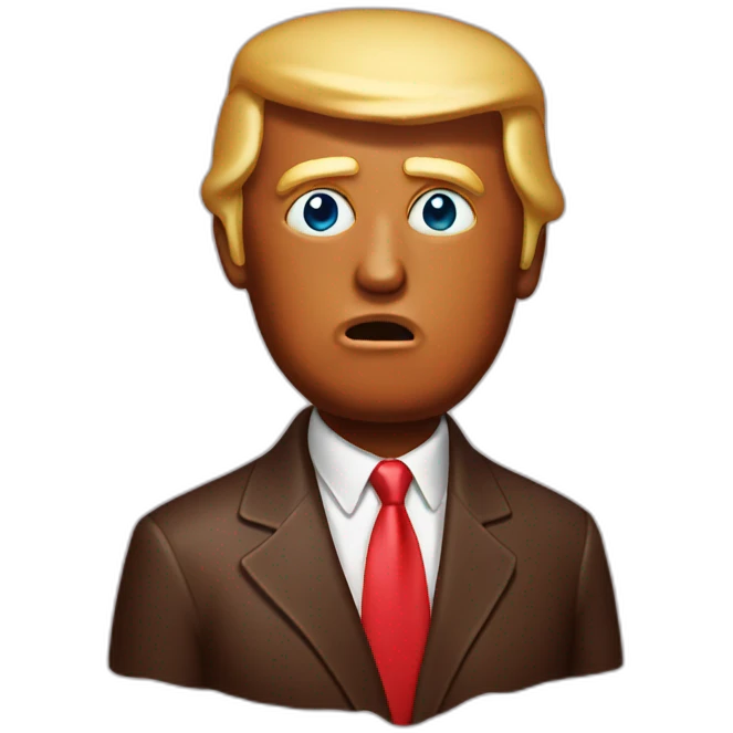 melting chocolate trump emoji