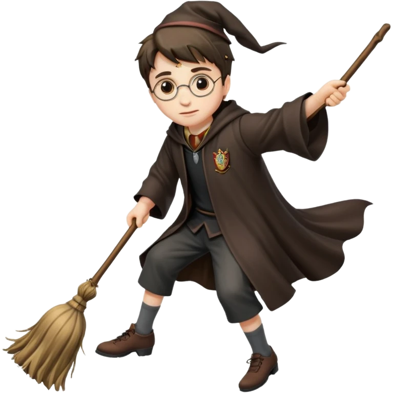 Harry potter on a broomstick emoji