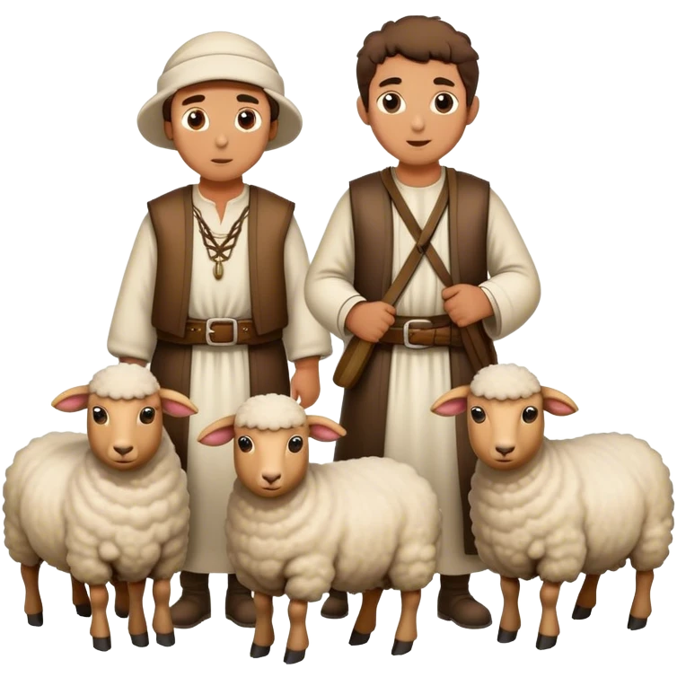 Four Shepherds with a flick of sheep emoji