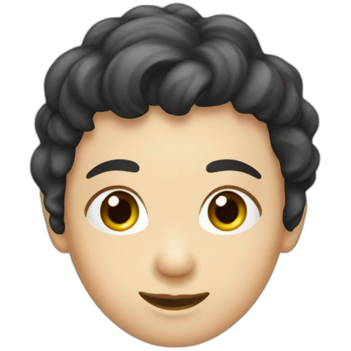 lange schwarze haare, helle hautfarbe, weiblich emoji
