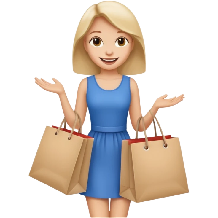 Shopping Bag carrying woman emoji