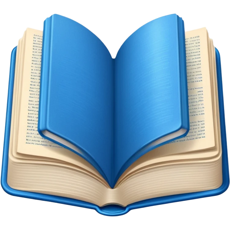Opened blue book emoji
