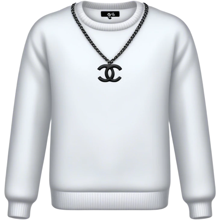sweater White chanel emoji