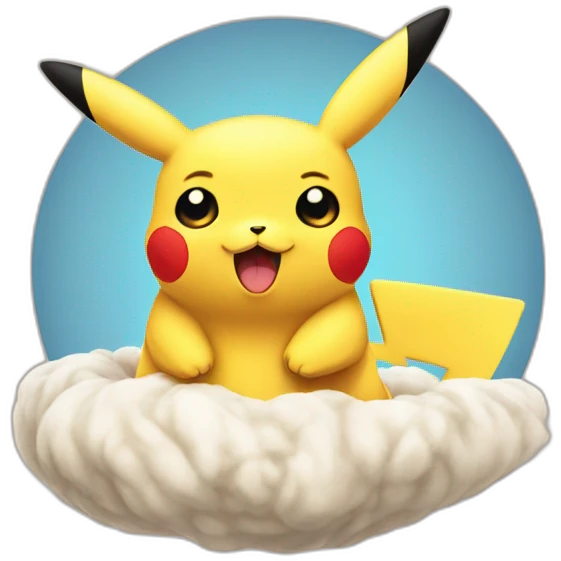 Pikachu avec roudoudou  emoji
