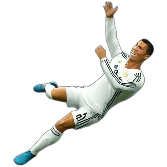 Cristian Ronaldo fait une retournée acrobatique emoji