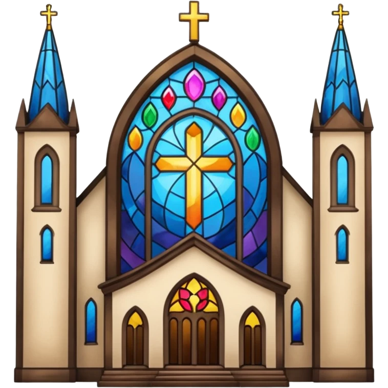 church with stained glass emoji