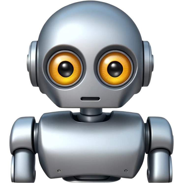 robot with pleading eyes emoji