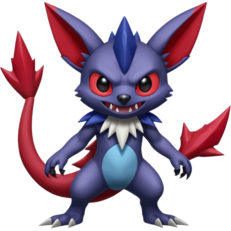 Stitch-Sableye-Darkrai-Zangoose-fusion, full body emoji