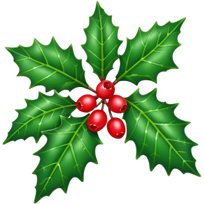 christmas holly emoji
