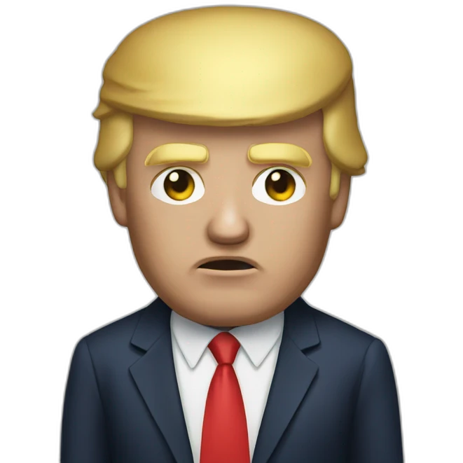 Donald Trump dort emoji
