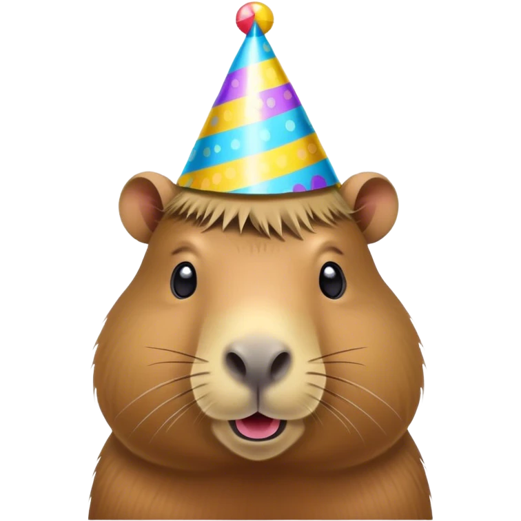 Capybara birthday emoji