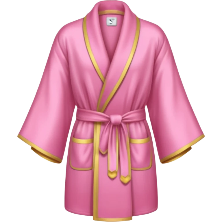 A pink robe de chambre emoji