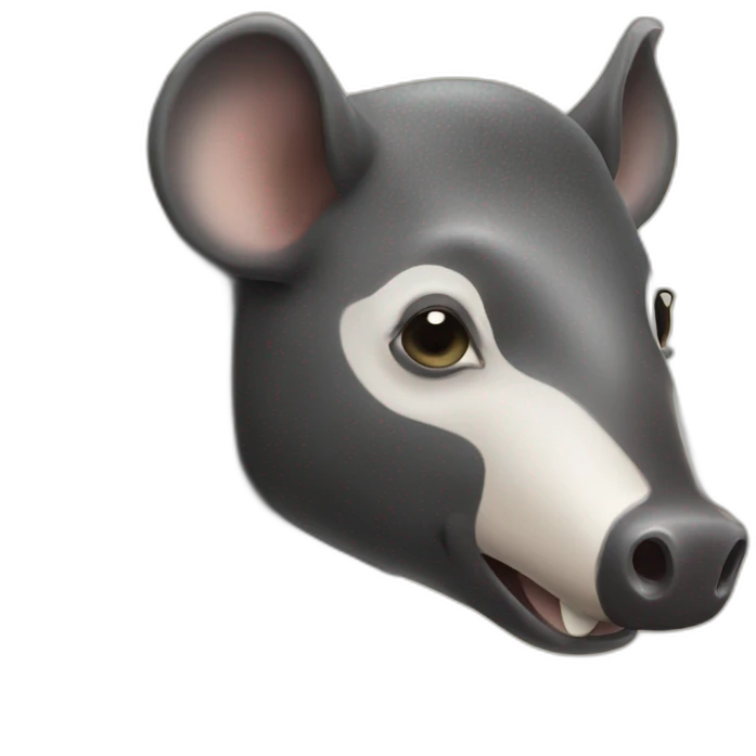malayan tapir calling Houston emoji