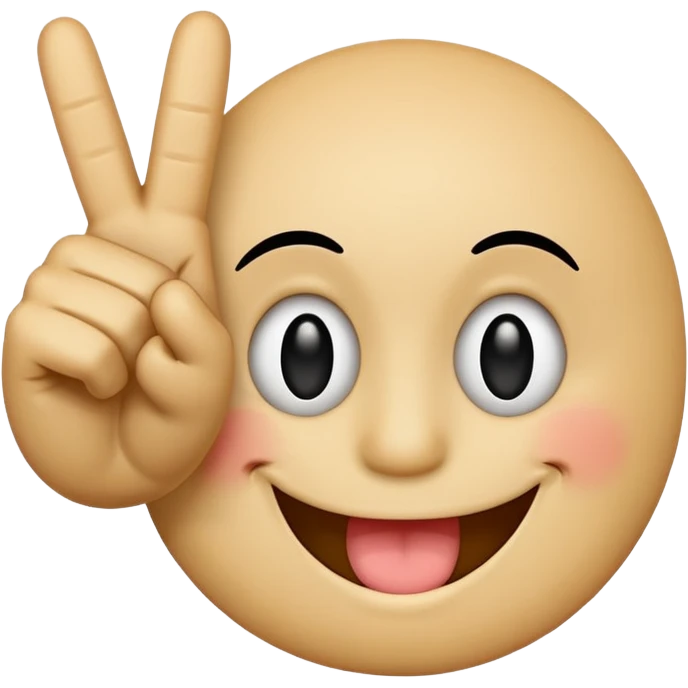 Een mix van een smiley die een middelvinger op steekt en deze: 🥰 emoji