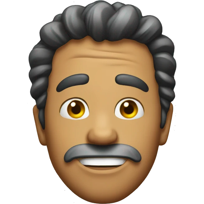 Silly dumb man emoji